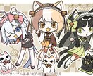 2〜5頭身くらいの可愛いイラストを描きます 可愛らしいデフォルメイラスト！ イメージ4