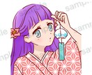モエ〜な可愛い女の子描きます 雑誌など商用利用OK萌えかわ少女イラスト作成します イメージ2