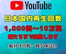 YouTube 日本国内再生１０００回～宣伝します ★日本国内にて再生回数増やします★【期間割引セール実施中】 イメージ1