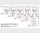 5種の選べる頭身！ゆるかわSDイラストを描きます アイコンや似顔絵、グッズ制作など用途に応じて頭身を選べます！ イメージ6