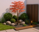 ガーデニングデザインの図面やパース作ります 外構に植物やエクステリアを図面化、パース化します イメージ2