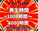 収益化可能★YouTubeの再生時間増やします +1000～4000時間をご提供いたします│60分動画対応 イメージ1