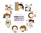 似顔絵LINEスタンプ(セミオーダー)作ります 自分だけのオリジナルスタンプを作りませんか？ イメージ1