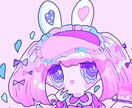 SNSアイコンをお描きいたします ゆめかわいいぴんくりぼんおんなのこ イメージ3