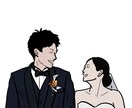 結婚式や思い出の写真などを描きます あなた用のイラストを描きます。 イメージ6