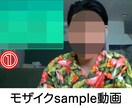 モザイク（顔・声・音）加工/ぼかし処理/承ります 当日納品も可能です！スピード納品が自慢！長い動画でも対応可能 イメージ1