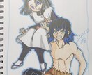 似顔絵や二次創作、一次創作などお描きします デジタル、アナログ両方お受け出来ます。 イメージ1