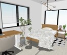 3Dパースでインテリアコーディネート提案します 【受付再開！】ジャパンディ、韓国風などの実績◎ イメージ4