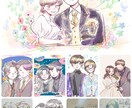 ほんわかかわいくてもらってうれしい似顔絵かきます 少しデフォルメされてて、でも漫画とはちがう絵柄です！ イメージ1