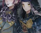 あなたのSNSアイコン、似顔絵イラストお受けします 物憂げで儚いイラストお任せ下さい イメージ2