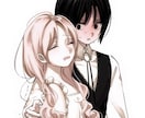 キャラクターもしくはカップルのイラストを制作します 凝った服飾や色彩に拘った光溢れるイラストが得意です♩ イメージ3