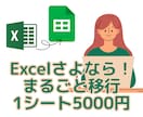Excel→スプレッドシートの移行まるごと行います Excel世界大会受賞者が、1シート4000円で移行します。 イメージ1