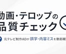 元テレビ制作スタッフが動画の品質チェックをします 誤字・内容ミス・表現の違和感まで徹底確認 イメージ1
