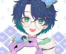 きらきら華やかなイラスト描きます 1枚絵や配信サムネ、アイコン等、幅広くご対応します！ イメージ3
