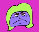 独特なイラストと文字デザインかいてます 印象に残る唯一無二なイラストです イメージ1