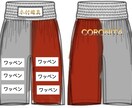 プロボクシングのトランクスに会社名等を入れます 広告、宣伝になると思います！今後の試合で毎回履きます。 イメージ3