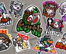 目を引くデフォルメイラストを描きます 汎用性の高いステッカー風イラストならお任せください！ イメージ1