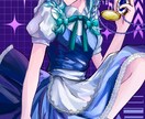 華やかな配色のイラストを作成します 淡い光と透明感を感じる色彩が得意です イメージ3