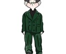 オシャレな似顔絵を描きます 服の詳細部までこだわった全体の似顔絵を描きます！ イメージ2