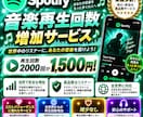 Spotify音楽再生回数2000回増やします 全世界からの再生回数が増加！楽曲再生回数支援！ イメージ7
