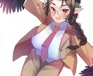 全身OK！サムネイラスト、1枚絵や立ち絵を描きます 商用利用無料！用途に合わせた可愛い女の子を描きます！ イメージ4
