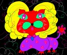 カラフルな動物・ペットのイラスト描きます インパクトのあるイラスト描きます イメージ7