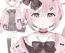キャラデザからモデリングまで全て制作します 全ておまかせ！高クオリティのVTuberモデルを制作します イメージ2