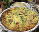 野菜たっぷりの美味しいキッシュの作り方を教えます 野菜不足の人のために英会話しながらサポートします イメージ1