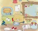 商用OK！絵本風かわいいイラスト制作します アイコン、挿絵、ヘッダー、名刺などなど幅広く対応します！ イメージ5