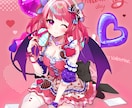 最短当日！IRIAM◎チョコメイドイラスト描きます 配信にも！メイド風衣装のキャラクターを即納でお書きします イメージ6