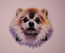 あなたのペットが色紙から【飛び出す絵】を描きます 参考画像のような色紙画面から飛び出して見えるアナログ画です イメージ3