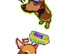 ポップで可愛いペットの似顔絵を描きます ステッカーやアイコンにピッタリ！アメコミ風のカラフル似顔絵！ イメージ4