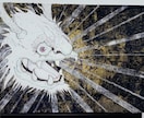 ご依頼に応じたオーダーメイド作品の制作を承ります ＜作品の特徴＞・コラージュ、金地・銀地・布地など多様な素材 イメージ7