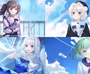 最短３日で納品！MVイラストや一枚絵を作成します 歌ってみたやボカロ曲のサムネ、mv用のイラスト、1枚絵等 イメージ8