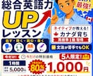 文法が苦手な人向けに英語力アップをサポートします 目的に合わせて内容を柔軟にカスタマイズします イメージ1
