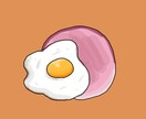 シンプルな食べ物イラストを制作します あなたの大好きなご飯、スイーツなどを、シンプルイラストに！ イメージ2