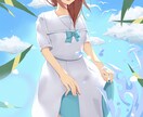 一枚絵イラストを描きます 動画用、ヘッダー、ゲーム、観賞用などに イメージ6