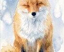 透明水彩で動物・ペットのイラストを手描きします 手描きの水彩画のイラストを、ご自宅やプレゼント用に！！！ イメージ6