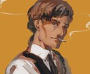 クール・耽美なアイコンイラストを制作します 女の子／男の子／青年／壮年／動物／ファンタジーetc イメージ1