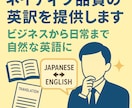 ネイティブ・ビジネスレベルの英訳を提供します ビジネスから日常まであらゆる日本語を自然な英語に翻訳します イメージ1