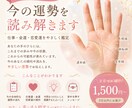 手相写真から今の運勢を読み解きます 仕事・金運・恋愛運をやさしく文章で鑑定します イメージ1