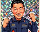 ビックリマンシール風☆イラスト☆似顔絵☆制作ます キャラ・似顔絵・ロゴを懐かしあの世界観で！！ イメージ5