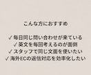 海外EC向け英語メール返信テンプレを作成します よくある問い合わせに即対応できる英文集 イメージ3