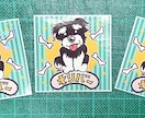 ペットの似顔絵48ミリシール作成承ります 他所んちの犬猫シール(48ミリサイズオマケシール風) イメージ4