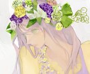 おまかせOK⭐︎お花の似合う人物イラスト描きます お花のご指定可能！テーマなどありましたらお伝え下さい♪ イメージ6