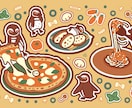 ポップで可愛い動物×○○イラストを描きます 花や食べ物などお好きな小物と組み合わせOK イメージ8