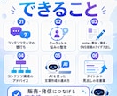 AIを使ったコンテンツ作成をアドバイスします あなたの知識・経験をコンテンツ化する方向性を一緒に整理します イメージ3