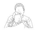 お好きな写真をシンプルな線画を描きます 思い出用、プレゼントにも喜んでもらえると思います イメージ6