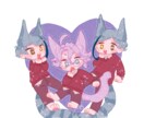 グッズにも♡10代向け！今っぽ可愛い絵を描きます オリキャラをおしゃれなグッズやアイコンにしてみませんか？♡ イメージ1