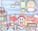 可愛らしい一枚絵を描きます ふんわり系とはまた違ったテイスト！ イメージ1